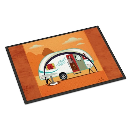 Carolines Treasures 18 x 27 in. Greatest Adventure New Camper Indoor or Outdoor Mat BB5480MAT